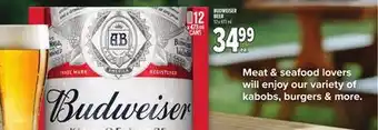 Metro BUDWEISER BEER offer