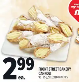 Metro FRONT STREET BAKERY CANNOLI offer