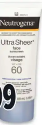 Metro NEUTROGENA SUNBLOCK offer