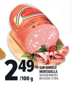 Metro SAN DANIELE MORTADELLA offer