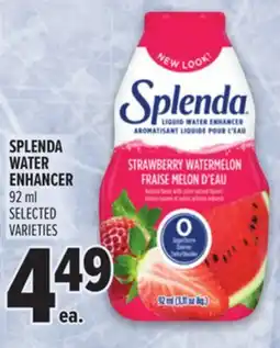 Metro SPLENDA WATER ENHANCER offer