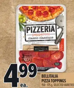 Metro BELLITALIA PIZZA TOPPINGS offer