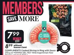 Sobeys COMPLIMENTS Cooked Shrimp in Ring with Sauce offer