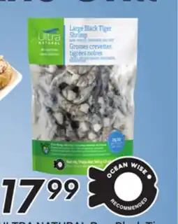 Sobeys Ultra Natural Raw Black Tiger Shrimp shell-on offer