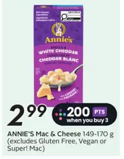 Sobeys ANNIE'S Mac & Cheese offer