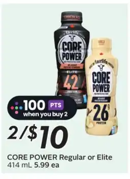 Sobeys CORE POWER Regular or Elite offer