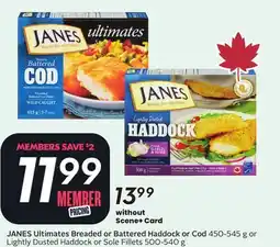 Sobeys JANES Ultimates Breaded or Battered Haddock or Cod offer