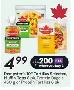 Sobeys Dempster's 10 Tortillas Selected, Muffin Tops offer