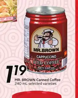 Sobeys MR. BROWN Canned Coffee - Global Market offer