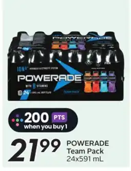 Sobeys POWERADE Team Pack offer