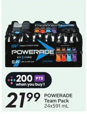Sobeys POWERADE Team Pack offer