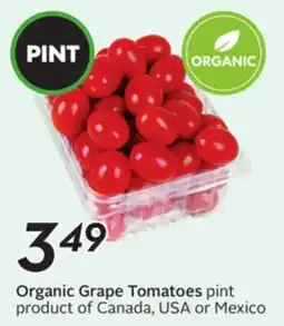 Sobeys Organic Grape Tomatoes offer