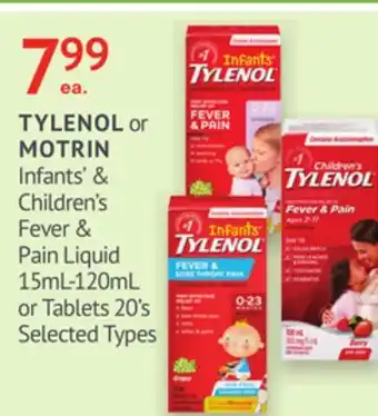 IDA Pharmacy TYLENOL OR MOTRIN offer