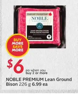 Sobeys NOBLE PREMIUM Lean Ground Bison offer