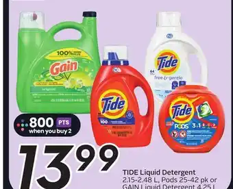 Sobeys TIDE Liquid Detergent offer