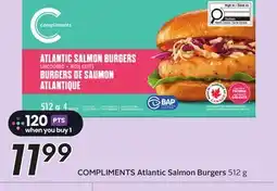 Sobeys COMPLIMENTS Atlantic Salmon Burgers offer