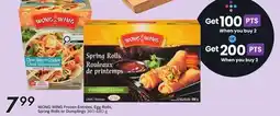 Sobeys WONG WING Frozen Entrées, Egg Rolls, Spring Rolls or Dumplings offer