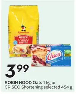 Sobeys ROBIN HOOD Oats offer