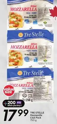 Sobeys TRE STELLE Mozzarella Club Pack offer