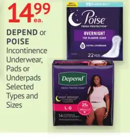 IDA Pharmacy DEPEND or POISE offer
