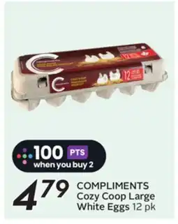 Sobeys COMPLIMENTS Cozy Coop Large White Eggs offer