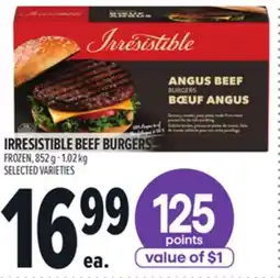 Metro IRRESISTIBLE BEEF BURGERS offer