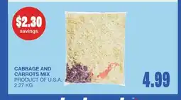 Wholesale Club CABBAGE AND CARROTS MIX offer