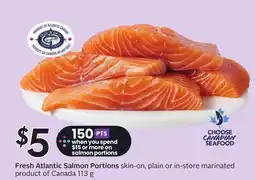 Sobeys Fresh Atlantic Salmon Portions offer