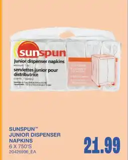 Wholesale Club JUNIOR DISPENSER NAPKINS, 6 X 750'S offer