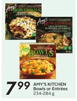 Sobeys AMY'S KITCHEN Bowls or Entrées offer