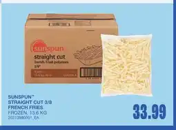 Wholesale Club STRAIGHT CUT, 3/8 FRENCH FRIES offer