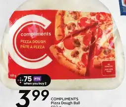 Sobeys COMPLIMENTS Pizza Dough Ball offer