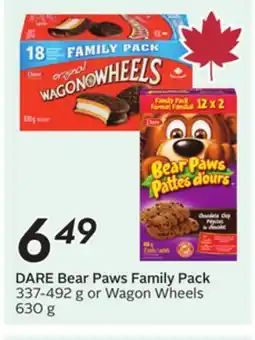 Sobeys DARE Bear Paws Family Pack offer