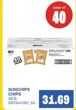 Wholesale Club CHIPS, 40'S offer