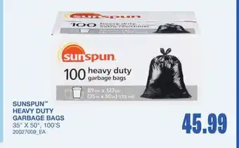 Wholesale Club HEAVY DUTY GARBAGE BAGS, 35 X 50, 100'S offer