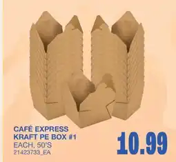 Wholesale Club CAFÉ EXPRESS PE BOX #1, 50'S offer
