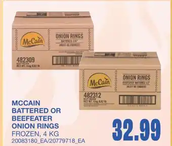 Wholesale Club BATTERED OR BEEFEATER ONION RINGS offer