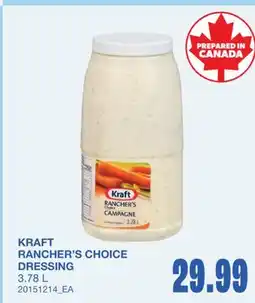 Wholesale Club RANCHER'S CHOICE DRESSING offer
