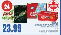 Wholesale Club NESTLÉ SINGLES CHOCOLATE BARS, 24'S offer
