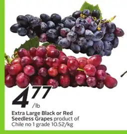 Sobeys Extra Large Black or Red Seedless Grapes offer