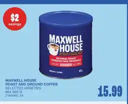 Wholesale Club ROAST AND GROUND COFFEE offer