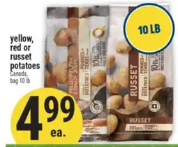Marché Adonis Yellow, red or russet potatoes offer