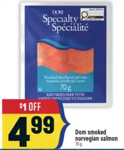 Marché Adonis Dom smoked norvegian salmon offer