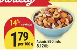 Marché Adonis Adonis BBQ nuts offer
