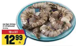 Marché Adonis Raw tiger shrimps 21-25 defrosted offer