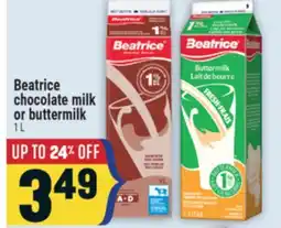 Marché Adonis Beatrice chocolate milk or buttermilk offer