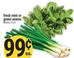 Marché Adonis Fresh mint or green onions offer
