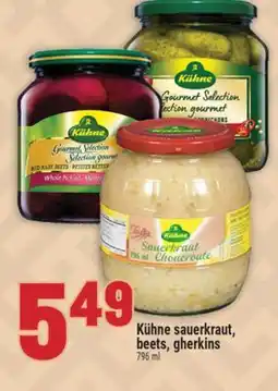 Marché Adonis Kühne sauerkraut, beets, gherkins offer