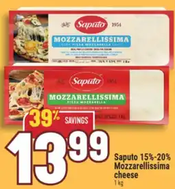 Marché Adonis Saputo 15%-20% Mozzarellissima cheese offer