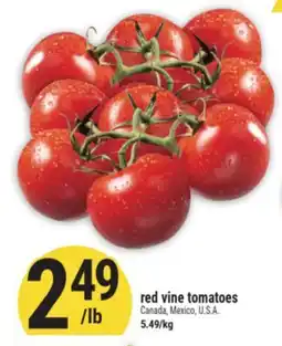 Marché Adonis Red vine tomatoes offer